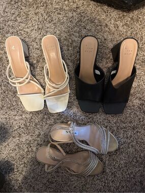 Women’s Heels, 3 Pairs
